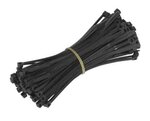 CABLE TIES BLACK NYLON ZIP TIE WRAPS HEAVY DUTY PACK OF 100
