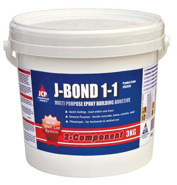 3KG J-BOND MULTI-PURPOSE EPOXY BUILDING ADHESIVE CONCRETE, STONE, BRICK, STEEL